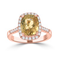 3.71 ct Ladies Round Cut Diamond & Cushion Cut Morganite Anniversary Wedding Band Ring ( G-H Color SI-2 I1 Clarity)