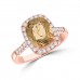 3.71 ct Ladies Round Cut Diamond & Cushion Cut Morganite Anniversary Wedding Band Ring ( G-H Color SI-2 I1 Clarity)