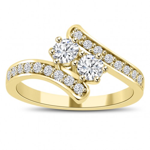 0.71 ct Ladies Round Cut Diamond Anniversary Wedding Band Ring In Yellow Gold
