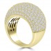 5.25 ct Ladies Round Cut Diamond Anniversary Ring in Yellow Gold 5.25 ct Ladies Round Cut Diamond Anniversary Ring in Yellow Gold