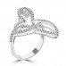 0.60 Ct Ladies Round Cut and Marquise cut Diamond Anniversary Ring