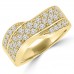 1.25 ct Ladies Round Cut Diamond Anniversary Ring 14 kt Yellow Gold