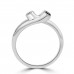 0.28 ct Ladies Round Cut Diamond Wedding Band Ring in 14k White Gold