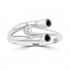 0.28 ct Ladies Round Cut Diamond Wedding Band Ring in 14k White Gold