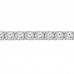 3.25 ct Ladies Round Cut Diamond Tennis Bracelet in 14 kt White Gold 