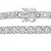 3.02 ct Ladies Round Cut Diamond Tennis Bracelet in 14 kt White Gold