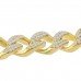 10.15 ct Men's Round Cut Diamond Miami Cuban Link Bracelet in 14 kt Yellow  Gold 