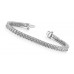 6.00 ct Ladies Princess Cut Diamond Tennis Bracelet In Channel Setting 