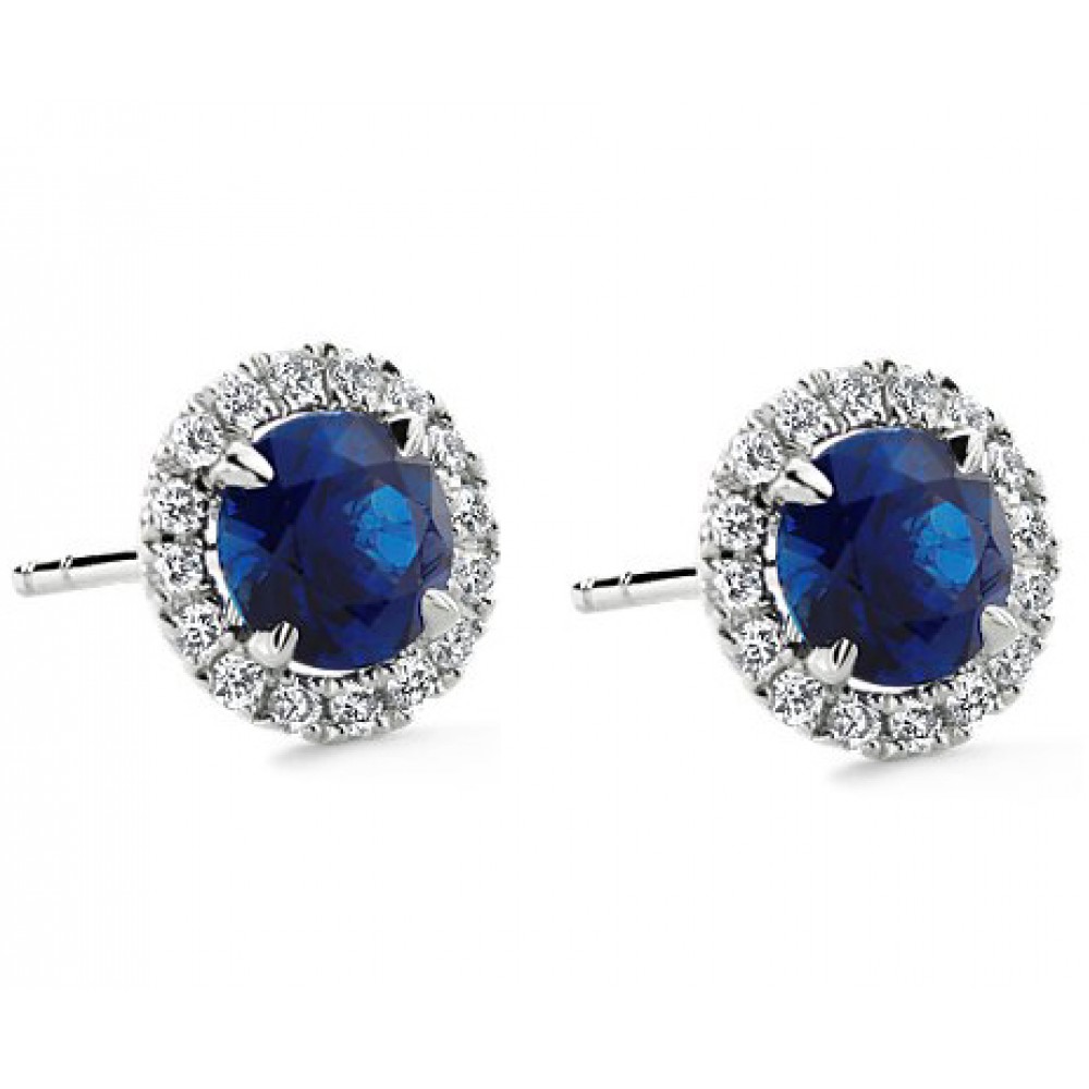 mens sapphire earrings