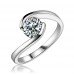 0.75 ct Ladies Round Cut Diamond Anniversary Ring 