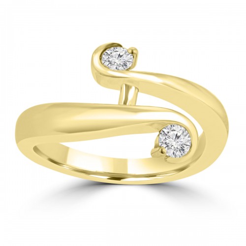 0.26 Ct Round Cut Diamond Anniversary Wedding Band Ring 14 kt Yellow Gold