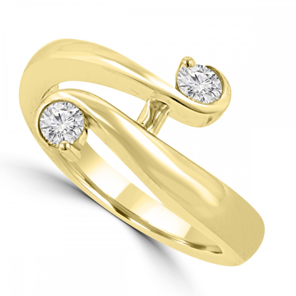 0.26 Ct Round Cut Diamond Anniversary Wedding Band Ring 14 kt Yellow Gold