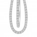 1.21 ct Round Cut Diamond Chandelier Earrings in 14 kt White Gold