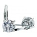 1.00 ct Women's Round Cut Diamond Drop Earrings