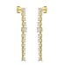 3.60 ct Ladies Round Cut Diamond Drop Earrings In 14 Kt Yellow Gold
