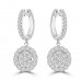 2.26 Ct Ladies Round Cut Diamond Drop Earrings