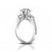 1.74 ct Ladies Round Cut Diamond Engagement Ring in Channel Setting