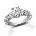2.25 ct Ladies Round Cut Diamond Accented  Engagement Ring