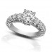 2.25 ct Ladies Round Cut Diamond Accented  Engagement Ring