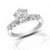 1.25 ct Ladies Round Cut Diamond Engagement Ring 