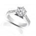 1.25 ct  Ladies Round Cut Diamond Engagement Accented Ring