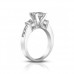 1.53 ct Ladies Princess Cut Diamond Engagement Ring