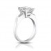 1.00 ct Ladies Emerald Cut Diamond Engagement Ring