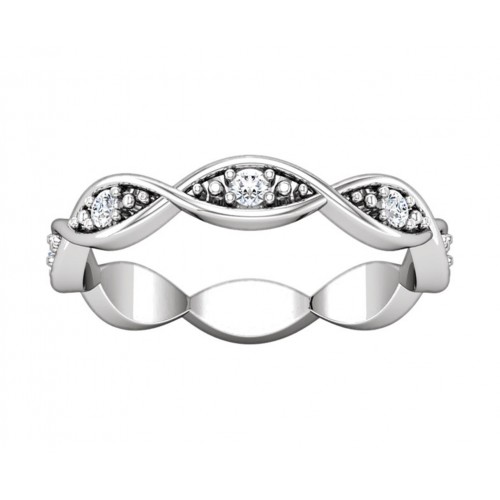 0.80 ct Ladies Round Cut Diamond Eternity Band Ring