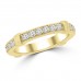 0.75 ct Ladies Round Cut Diamond Eternity Wedding Band Ring Yellow Gold