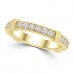 0.75 ct Ladies Round Cut Diamond Eternity Wedding Band Ring Yellow Gold