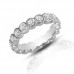 2.00 ct Round Cut Diamond Eternity Wedding Band Ring In Bezel Setting