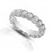2.00 ct Round Cut Diamond Eternity Wedding Band Ring In Bezel Setting