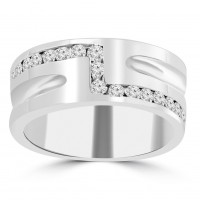 0.65 ct Men's Round Cut Diamond Wedding Band in Channel Setting