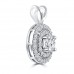 1.21 Ct Ladies Round Cut Diamond Pendant / Necklace