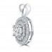 1.21 Ct Ladies Round Cut Diamond Pendant / Necklace