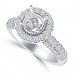 2.00 Ct Round Cut Diamond Semi Mounting Engagement Ring