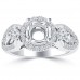 1.00 Ct Round Cut Diamond Semi Mounting Engagement Ring