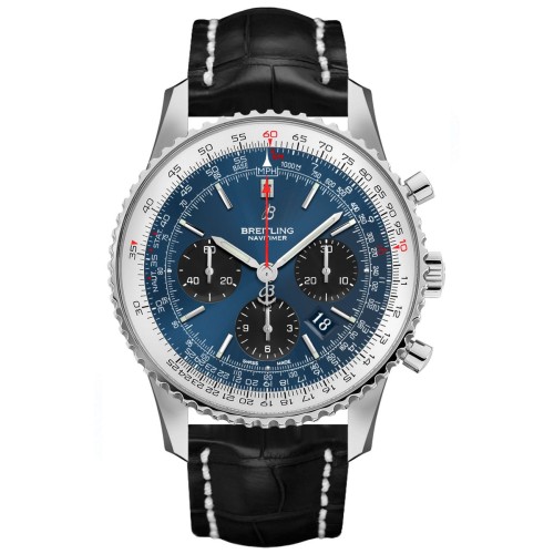 Breitling Navitimer 1 B01 Chronograph 43 Blue Dial Men's Watch AB012121-CA04-743P