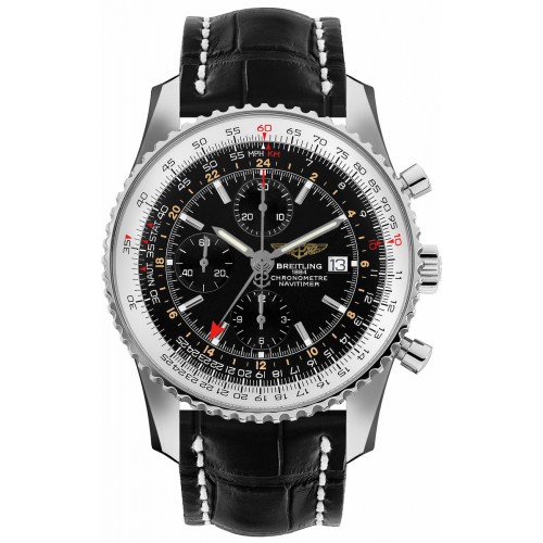 Breitling Navitimer World Chronograph GMT 46mm Men's Watch A2432212-B726-760P