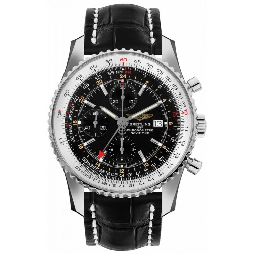 Breitling Navitimer World Black Dial Men's Watch A2432212-B726-761P