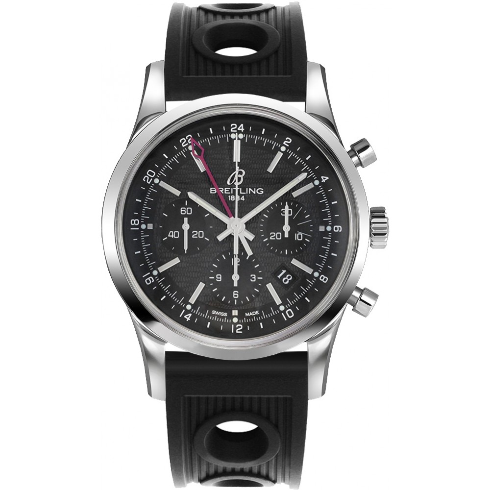 Breitling Transocean Chronograph GMT Watch