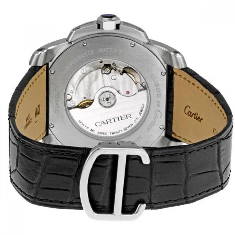 calibre de cartier watch 42mm steel w7100041