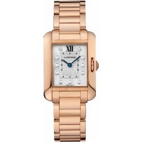 Cartier Tank Anglaise Solid Rose Gold Petite Women's Watch WJTA0004