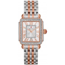 Michele Deco Madison Mid Two-Tone Diamond Watch MWW06G000015 Michele Deco Madison Mid Two-Tone Diamond Watch MWW06G000015