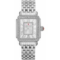 Michele Deco Madison Sunray Silver Dial & Diamond Women's Luxury Watch MWW06T000163