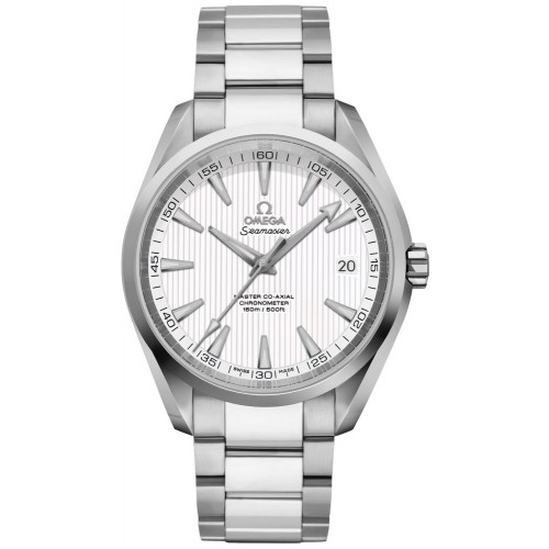 Omega Seamaster Aqua Terra Silver Teak Pattern Dial Men's Watch 23110422102003