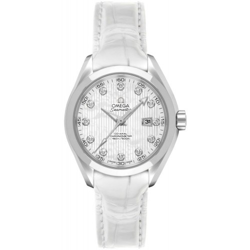Omega Seamaster Aqua Terra 34mm Chronometer Women's Watch 23113342055001