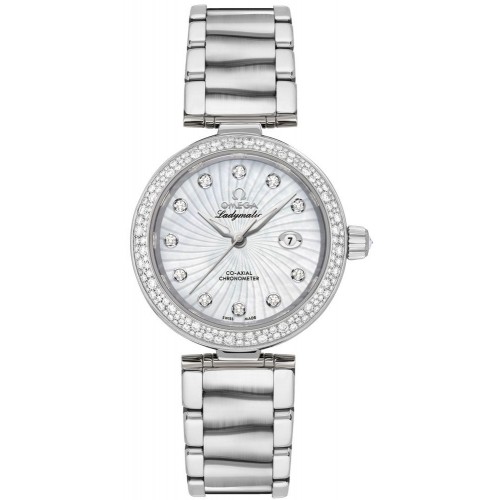 Omega De Ville Ladymatic 34mm Automatic Chronometer Women's Watch 42535342055001