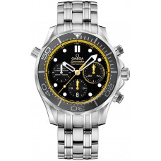 Omega Seamaster Black & Yellow Men's Watch 21230445001002