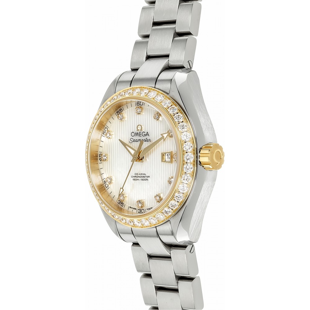 Omega Seamaster Aqua Terra 150M White Pearl Women's Watch 23125342055004